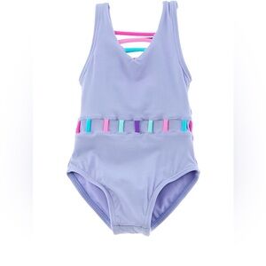 Peixoto Lavender One-Piece Swimsuit with Pink, Teal & Purple Accents